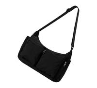 KAHDGSS Borse a tracolla per le donne multi tasca borsa a tracolla impermeabile nylon messaggeri borse e borse alla moda Pocketbook multi tasca borsa a tracolla, Nero , One Size