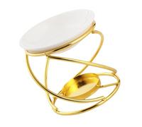 KAHDGSS Bruciatore Olio Essenziale In Ceramica Con Base Metallica Aromaterapia Diffusore Tealight Portacandele Per Un Uso Sicuro E Confortevole Scaldacera