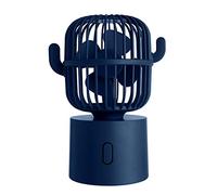 KAHDGSS Cactus Tavolo Portatile Ricaricabile 80 Gradi Rotazione Automatica 3 Velocità Per Camera Home Office Outdoor Viaggi Batteria Fan