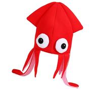 KAHDGSS Cappello cefalopode cartone animato multicolore Accessorio per giochi ruolo Tessuto leggero per la pelle Riunioni famiglia Accessori per feste pesci diavoli