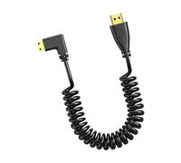 KAHDGSS Cavo HDTV velocità da 90 Gradi Display Video 4K A 60Hz 1080P per Proiettori Portatili Console Gioco per Computer A Spirale