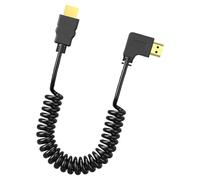 KAHDGSS Cavo HDTV velocità da 90 Gradi Display Video 4K A 60Hz 1080P per Proiettori Portatili Console Gioco per Computer A Spirale