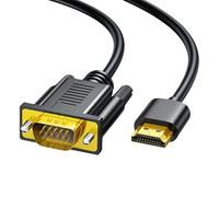 KAHDGSS Cavo Portatile per Connettori HDTV A VGA Supporto Risoluzione 1920x1080 Compatibilità Perfetta del Dispositivo Non È Richiesto Driver Cavo VGA HDTV velocità