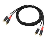 KAHDGSS Cavo Splitter Maschio da 2RCA a 2RCA Cavo Stereo per Tablet telefonico Console Home Theater Cavo Stereo Placcato Oro