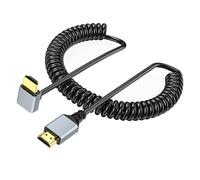 KAHDGSS Cavo Video Porta HDTV A Spirale A Molla Adattatore Maschio-Maschio Supporto 4K 60Hz per A Spirale per Computer Portatili