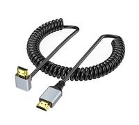 KAHDGSS Cavo Video Porta HDTV A Spirale A Molla Adattatore Maschio-Maschio Supporto 4K 60Hz per A Spirale per Computer Portatili