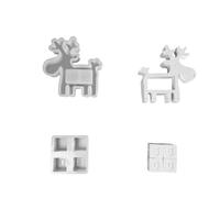 KAHDGSS Christma Countdowns Calendar Mold Set Christmas Reindeers Resin Silicone Molds for Epoxy Resin Casting Crafts Ornament Christmas Countdowns Calendar Silicone Mold Set