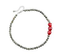 KAHDGSS Collana con perline d ' amore in pietra maculata, eleganti gioielli per la data e la notte, per regali e abiti, gioielli per le donne