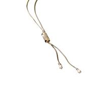 KAHDGSS Collana lunga da donna alla moda, elegante ciondolo lungo con nappe intarsiate in cristallo per raduni e strass, Misura unica, come descritto, come descritto