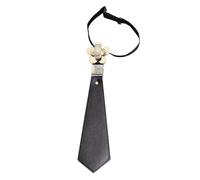 KAHDGSS Colletto staccabile con perle, cravatta pre-annodata | Cravatta giapponese Seifuku, accessorio per abito da scolaretta, cravatta a fiori con perline per ragazze e donne