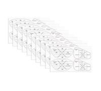 KAHDGSS Confezione da 10 Etichette per impatti da Golf Decalcomanie per impatti da Allenamento Strisce adesive per l ' analisi e miglioramento dello Swing Indicatori Successo della Mazza