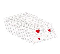 KAHDGSS Confezione da 10 Etichette per impatti da Golf Decalcomanie per impatti da Allenamento Strisce adesive per l ' analisi e miglioramento dello Swing Indicatori Successo della Mazza