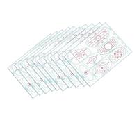 KAHDGSS Confezione da 10 Etichette per impatti da Golf Decalcomanie per impatti da Allenamento Strisce adesive per l ' analisi e miglioramento dello Swing Indicatori Successo della Mazza