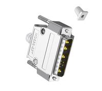 KAHDGSS Connettore D-Sub misto da 30 Amp 9W4 maschio/femmina 5+4D-SUB Pin ad alta corrente di potenza mista diritto attraverso foro ad alta resistenza al calore spina di isolamento