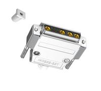 KAHDGSS Connettore D-Sub misto da 30 Amp 9W4 maschio/femmina 5+4D-SUB Pin ad alta corrente di potenza mista diritto attraverso foro ad alta resistenza al calore spina di isolamento