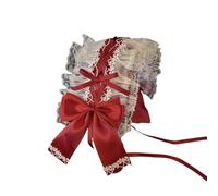 KAHDGSS Copricapo da donna per cosplay con delicato pizzo e nastro con fiocco, fascia per cosplay elegante per ragazze dolci cameriere con finiture delicate
