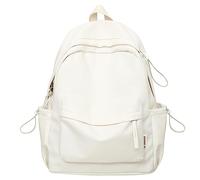 KAHDGSS Coreano Giapponese Scuola Bag Laptop Zaino Grande Capacità Viaggio Daypack Book Borse Per Studenti Adolescenti Pratica Borsa College, bianco
