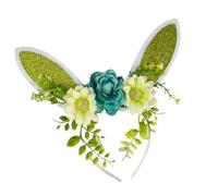 KAHDGSS Corno Scintillante Con Fascia Per Capelli Con Coni Comodo Abbigliamento Da Festa Per Bambini E Adulti Copricapo Regolabile Con Orecchie Lepre Per Le Feste