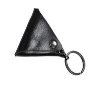 KAHDGSS Custodia per plettri per chitarra, scatola portaoggetti triangolare, pratico contenitore per plettri, porta plettri per chitarra, Nero