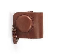 KAHDGSS Custodia protettiva per Mini12 Instants Film Camera PU Custodia in pelle PU con cinghie rimovibili Borsa in pelle PU, Marrone