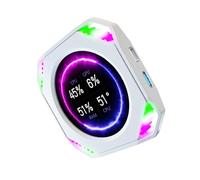 KAHDGSS Dinamico ARGB Computer Sensori Schermo 2.1In Tempo Reale USB C Collegamento Display di Raffreddamento Ad Acqua Alimentazione USB GPU/CPU Temperatura Display