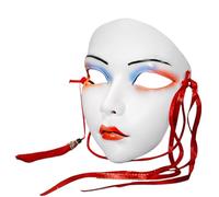 KAHDGSS Dipinto a mano Costume di Halloween Masquerade Full Face per le donne in maschera Stage Play feste a tema