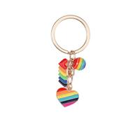 KAHDGSS Effetto Gocciolamento Keyring Rainbow Zines Torchia In Lega Portachiavi Robusti Corrosioni Idee Regalo Eleganti Resistenti Elish Rainbow Accessorio