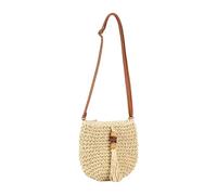 KAHDGSS Elegante borsa a tracolla casual in paglia borsa a tracolla creativa con interni spaziosi per vacanze e uso quotidiano borsa da spiaggia, D, One Size