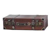 KAHDGSS Elegante valigia europea in pelle PU spaziosa portatile da viaggio per collezionisti e appassionati uso quotidiano casual, Set di tre marroni