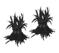 KAHDGSS Fuzzy Regolabili Catene Piedi Piumati Punk Rock Anklets per Costumi Halloween Cosplay E Spettacoli Danza Bracciale per Caviglie Punk Rock con Piume Sfocate