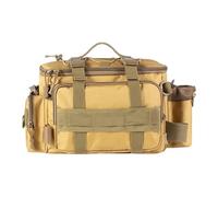 KAHDGSS Grande Capacità Pesca Tackle Bag Multipocket Gear Trasporto Esterno Portatile Oxford Panno Spalla Impermeabile Bag, Aggiungi Rabarbaro Camoufla, Taglia unica