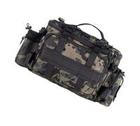 KAHDGSS Grande Capacità Pesca Tackle Bag Multipocket Gear Trasporto Esterno Portatile Oxford Panno Spalla Impermeabile Bag, Aumenta il camou nero, Taglia unica