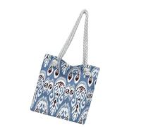 KAHDGSS Grande Capacità Tela Toted Bag Riutilizzabile Grocery Cloth Bag Graffiti Spalla Con Tasche Interne Per Viaggio Shopping Spalla Con Tasche Interne, Blu, One Size
