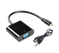 KAHDGSS HDTV a VGA 1080P Adattatore Shell Proiettore Connessione Schermo di Visualizzazione Per Viaggi Business Presentazioni Plug and Play HDTV a VGA Adattatore