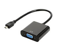 KAHDGSS HDTV a VGA 1080P Adattatore Shell Proiettore Connessione Schermo di Visualizzazione Per Viaggi Business Presentazioni Plug and Play HDTV a VGA Adattatore