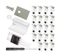 KAHDGSS Isolante IRF4905 Resistente Calore con dissipatori Calore in Alluminio Maggiore Durata dei dispositivi in Ambienti Difficili