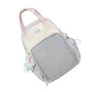 KAHDGSS Itabag - Zaino multiuso a tracolla, borsa a tracolla per anime, trasparente, per scuola, zaino Ita, Blu