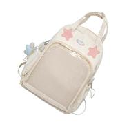 KAHDGSS Itabag - Zaino multiuso a tracolla, borsa a tracolla per anime, trasparente, per scuola, zaino Ita, bianco