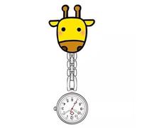KAHDGSS Leghe Peso Leggero Orologio Tasca Infermieristica con Facile Funzione Accessorio Clip per Medici E Infermieri In Ambiente Clinico Etonoteo Infermieristica Leggero, Giraffa