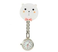 KAHDGSS Leghe Peso Leggero Orologio Tasca Infermieristica con Facile Funzione Accessorio Clip per Medici E Infermieri In Ambiente Clinico Etonoteo Infermieristica Leggero, Little White Bear