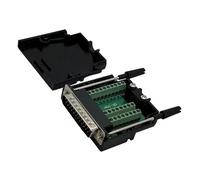 KAHDGSS Modulo Scheda Femminile DB25 Adattatore Senza Saldatura da 25pin Modulo Connettore Terminals con Un Adattatore Comunicazione Seriale del Caso Durabilità