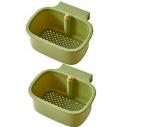 KAHDGSS Multiuso per Lavello Sospeso con Design A Maglia Fine Che L'intasamento E Massimizza Lo Spazio sul Piano Lavoro Raccoglitore Alimenti Lavello Sospeso