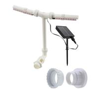 KAHDGSS Operazioni silenziose della decorazione all'aperto delle fontane alimentate solari del doppio ugello di durevolezza per le piscine e le fontane solari del giardino del giardino con i doppi