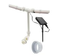 KAHDGSS Operazioni silenziose della decorazione all'aperto delle fontane alimentate solari del doppio ugello di durevolezza per le piscine e le fontane solari del giardino del giardino con i doppi