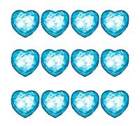KAHDGSS Pacchetto 12 Cubi Ghiaccio A Forma Cuore A LED Attivati Dall'acqua Luce per Bevande Accessori per Decorazioni Feste Bevande Lampeggiante Cubi Ghiaccio LED
