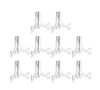 KAHDGSS Pack of 10 Adjustable Acrylic Racks Shatter Proof Display for Customizable Storage Solution in Shops or Galleries Collectibles Showcases