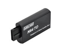 KAHDGSS Portatile per N64 A HDTV Convertitore Adattatore Supporto Uscita Video Cavo da 3 5 Mm Supporto Display 1080P Adattatore da Gioco