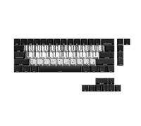 KAHDGSS Profilo Originale Copritasti per Pianoforte A 74 Stampa Laterale Retroilluminata Tastiere Mech 60-68 Copritasti Tastiere Retroilluminate con Stampa Laterale Trasparente