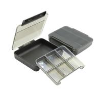 KAHDGSS Scatola portaoggetti per attrezzatura da pesca, con coperchio trasparente, scatola per attrezzatura multi scomparto per esche da pesca, esche da pesca, contenitore multiuso