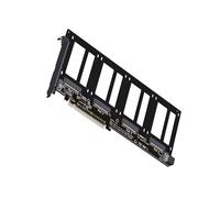 KAHDGSS Scheda Adattatore Splitter Biforcazione PCIe5.0 X16 a 4 Porte per espansione Dock GPU espansione Disco Rigido EDSFF E1.S / E3.S